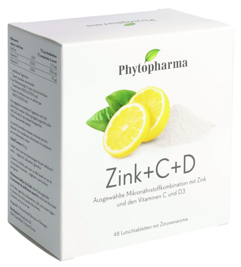 PHYTOPHARMA Zinc + C + D cpr sucer sach 48 pce