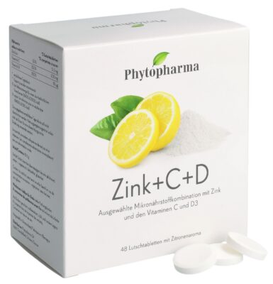 PHYTOPHARMA Zinc + C + D cpr sucer sach 48 pce