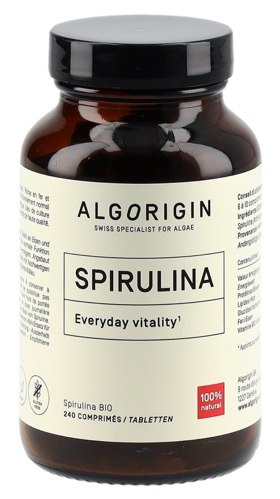 ALGORIGIN Spiruline cpr bio fl verre 240 pce