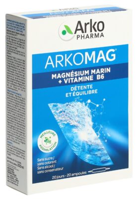 ARKOMAG magnésium marin 20 amp buv 10 ml