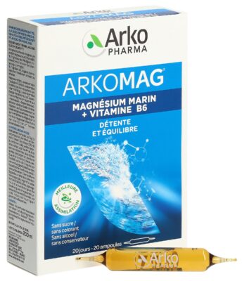 ARKOMAG magnésium marin 20 amp buv 10 ml