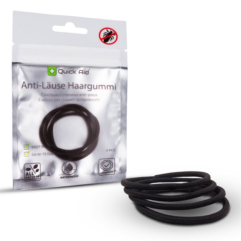 QUICK AID Élastique anti-poux noir