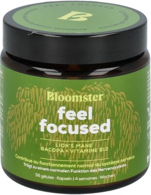 BLOOMSTER feel focused caps fl verre 56 pce