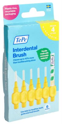 TEPE Interdental Brush 0.7mm jaune 6 pce