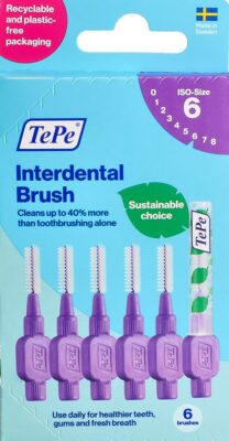 TEPE Interdental Brush 1.1mm violet 6 pce