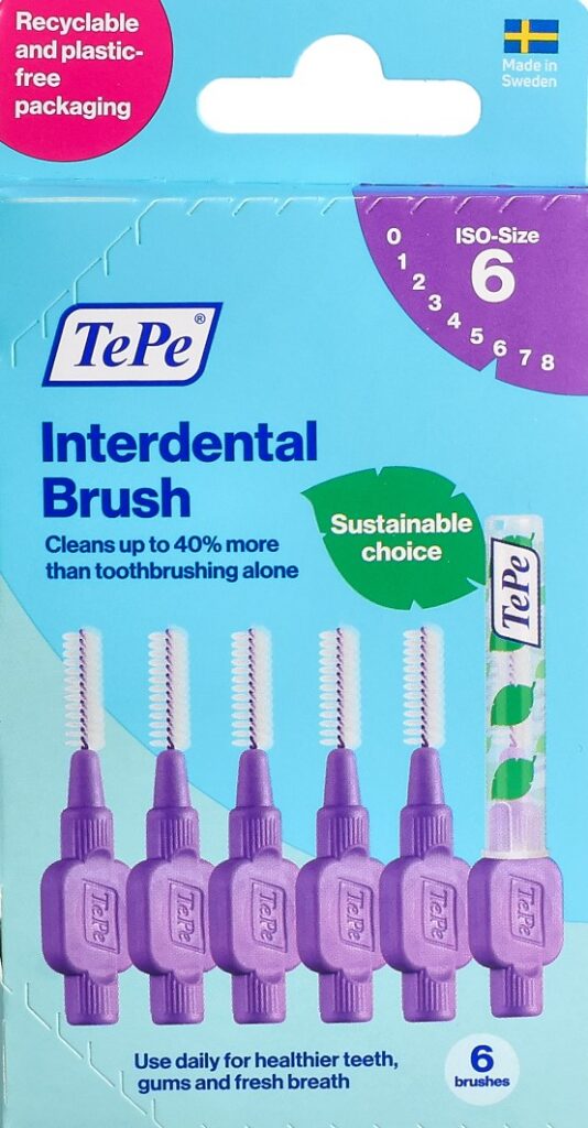 TEPE Interdental Brush 1.1mm violet 6 pce