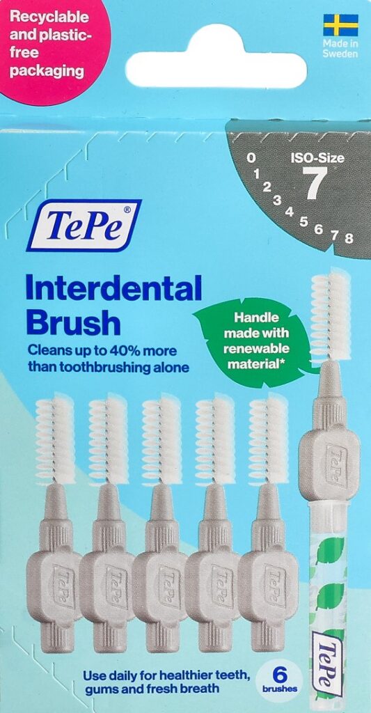 TEPE Interdental Brush 1.3mm gris 6 pce