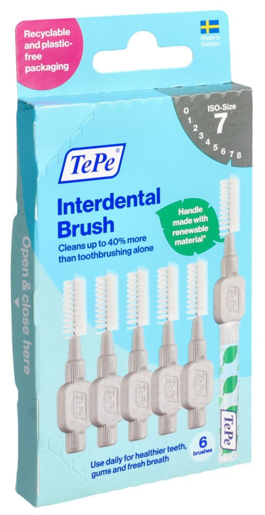 TEPE Interdental Brush 1.3mm gris 6 pce