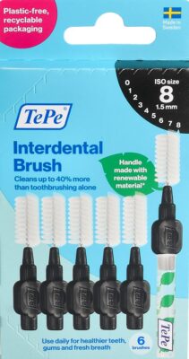 TEPE Interdental Brush 1.5mm noir 6 pce