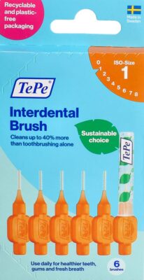 TEPE Interdental Brush 0.45mm orange 6 pce