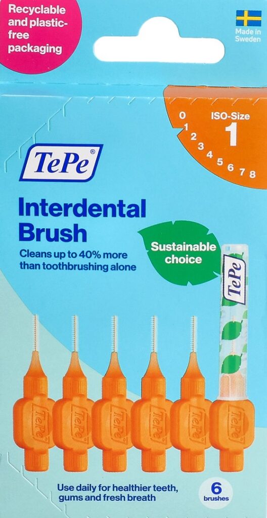 TEPE Interdental Brush 0.45mm orange 6 pce