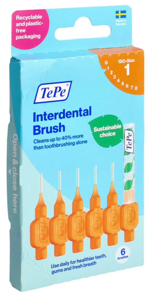 TEPE Interdental Brush 0.45mm orange 6 pce
