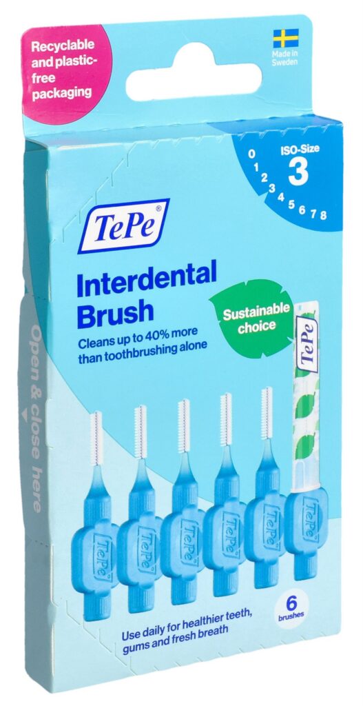 TEPE Interdental Brush 0.6mm bleu 6 pce