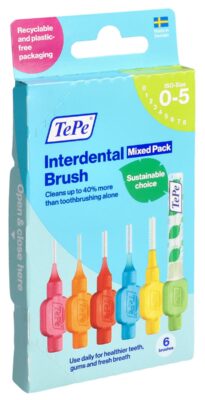 TEPE Interdental Brush ass 6pce