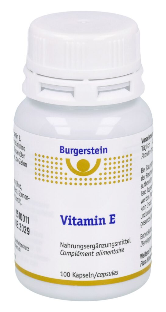 BURGERSTEIN Vitamin E caps bte 100 pce