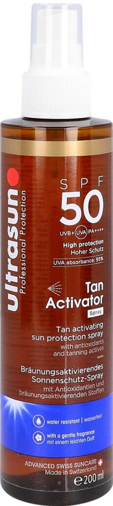 ULTRASUN Tan Activator SPF50 spr 200 ml