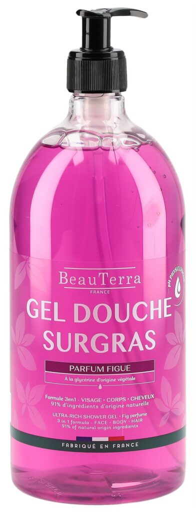 BEAUTERRA gel douche surgras figues fl 1000 ml
