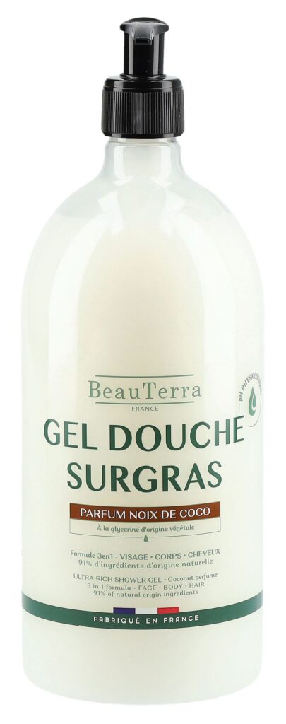 BEAUTERRA gel douche surgras coco fl 1000 ml