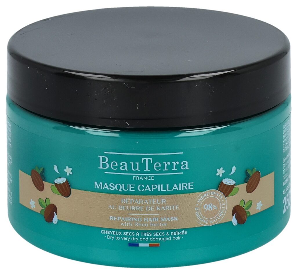 BEAUTERRA masque capillaire réparateur pot 250 ml