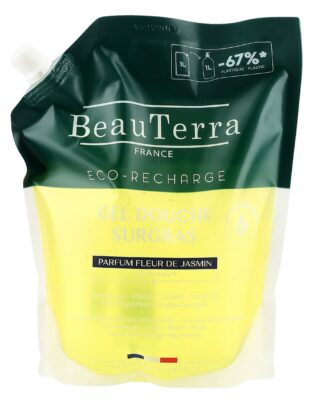 BEAUTERRA gel douche surgras jasmin sach 1000 ml