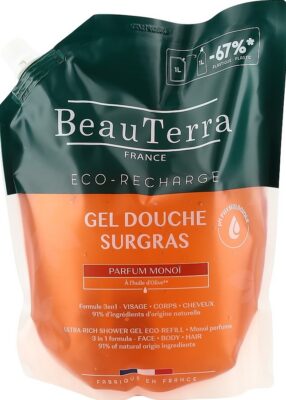 BEAUTERRA gel douche surgras monoi sach 1000 ml