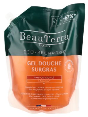 BEAUTERRA gel douche surgras monoi sach 1000 ml