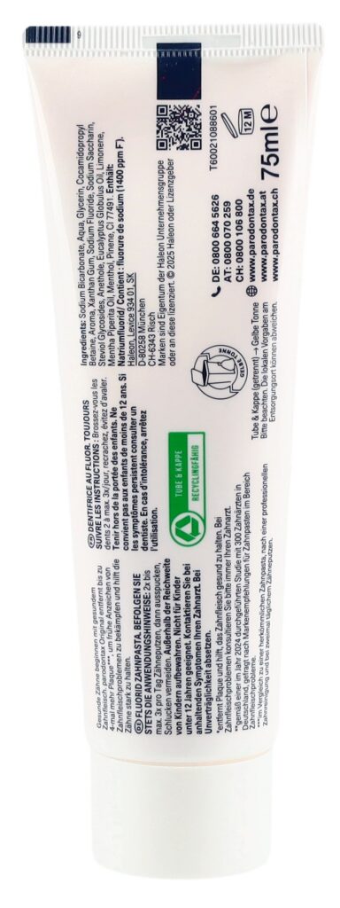PARODONTAX Fluoride dentifrice tb 75 ml