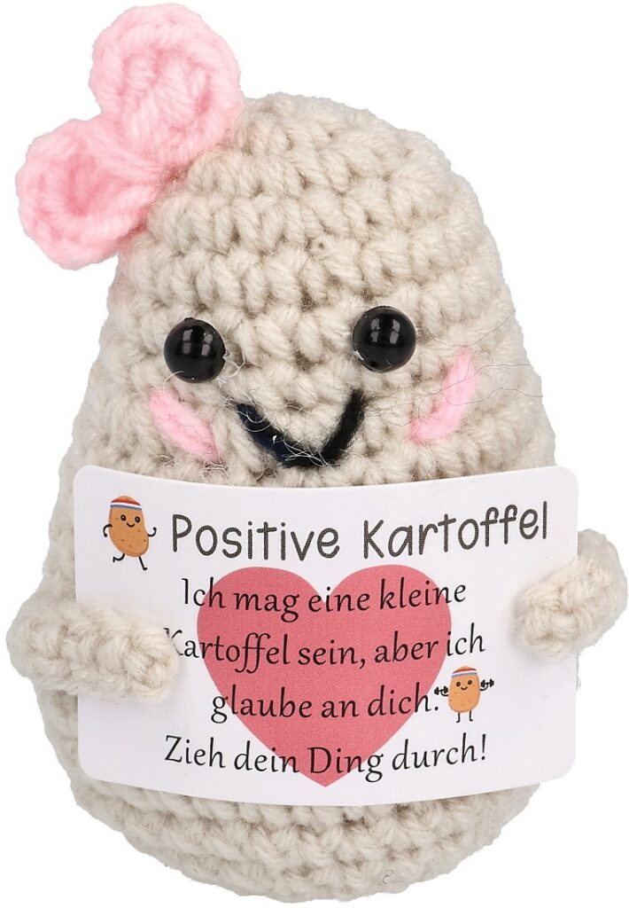 I AM CREATIVE Positive Potato mit Schlaufe