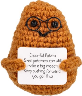 I AM CREATIVE Positive Potato mit Brille