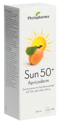 PHYTOPHARMA apricoderm sun SPF50+ tb 200 ml