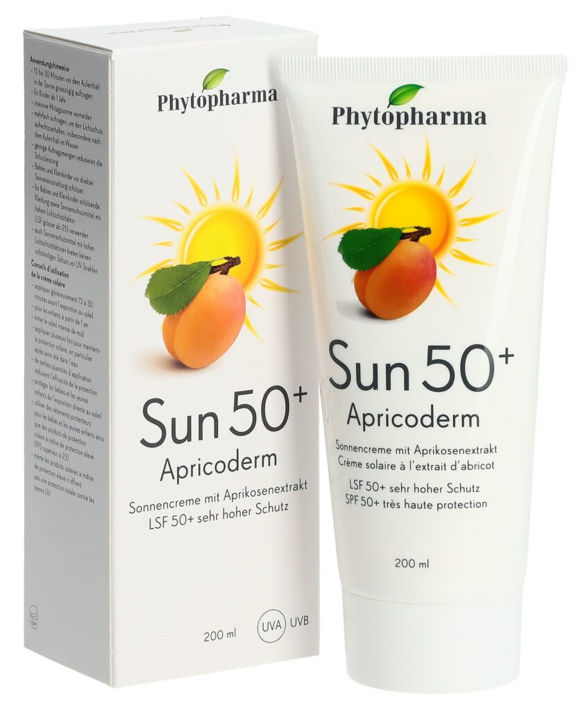 PHYTOPHARMA apricoderm sun SPF50+ tb 200 ml