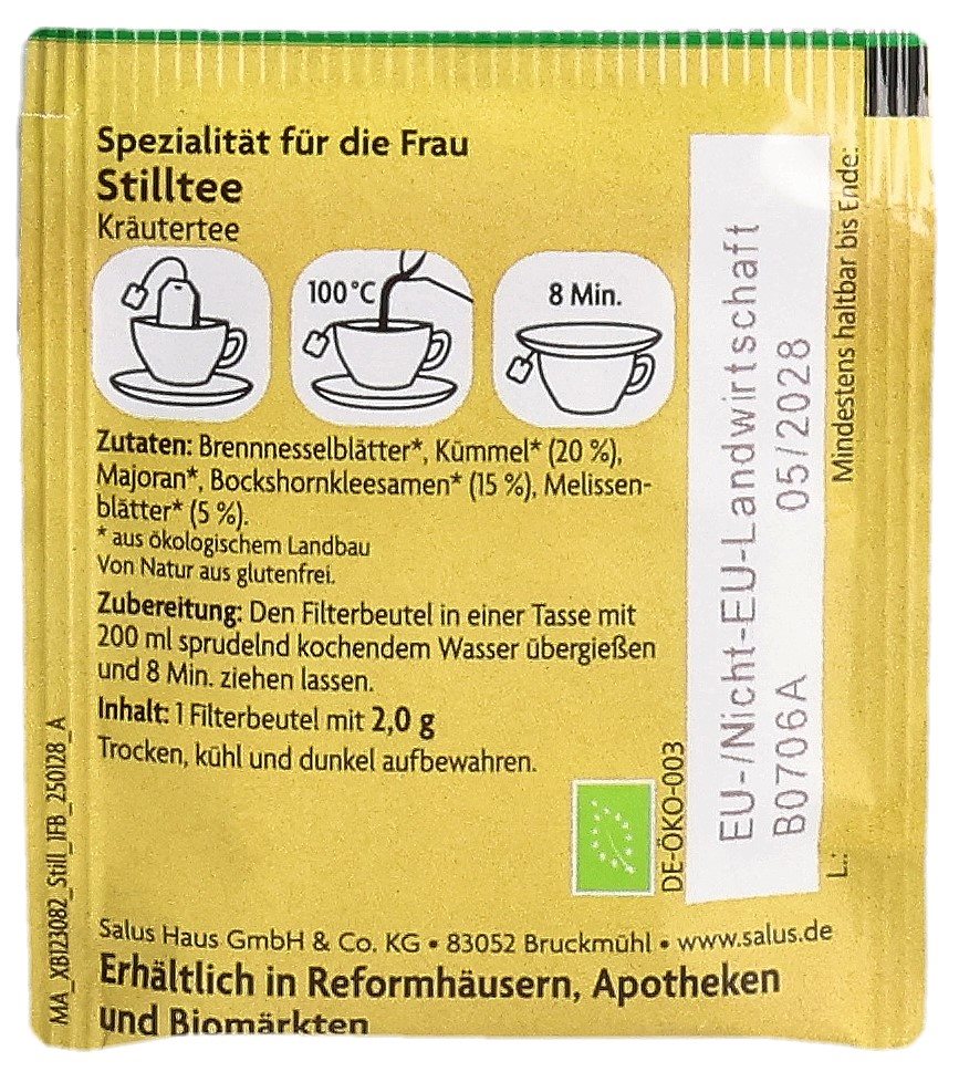 SALUS Tisane pour l'allaitement bio sach 15 pce