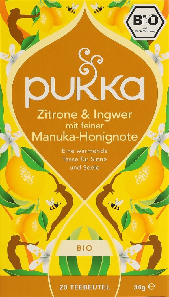 PUKKA Zit Ingwer & Manuka Honig thé bio 20 pce
