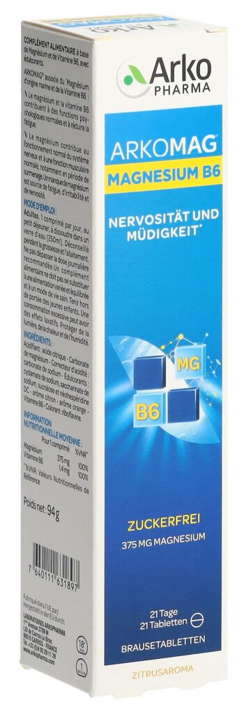 ARKOMAG magnésium + B6 cpr eff bte 21 pce