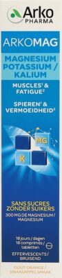 ARKOMAG magnésium + potassium cpr eff bte 18 pce