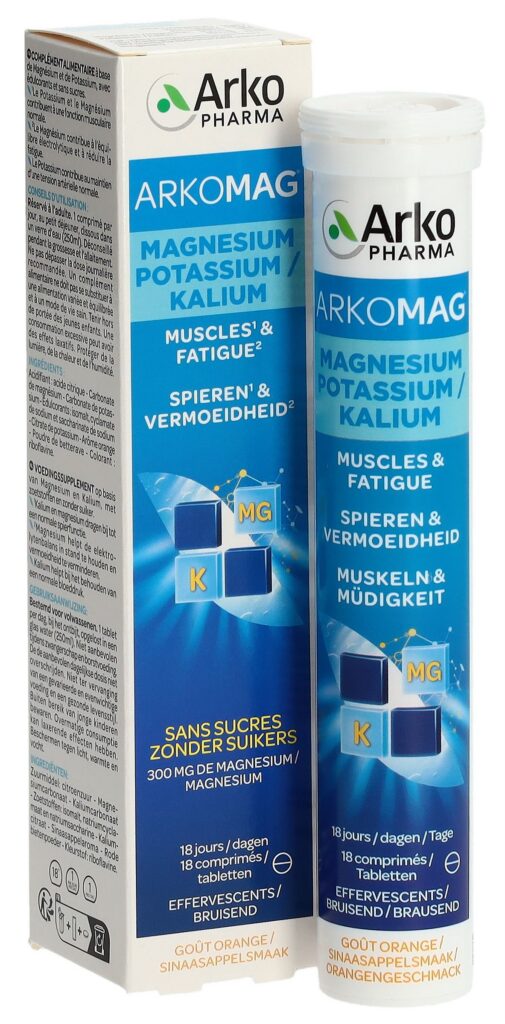 ARKOMAG magnésium + potassium cpr eff bte 18 pce