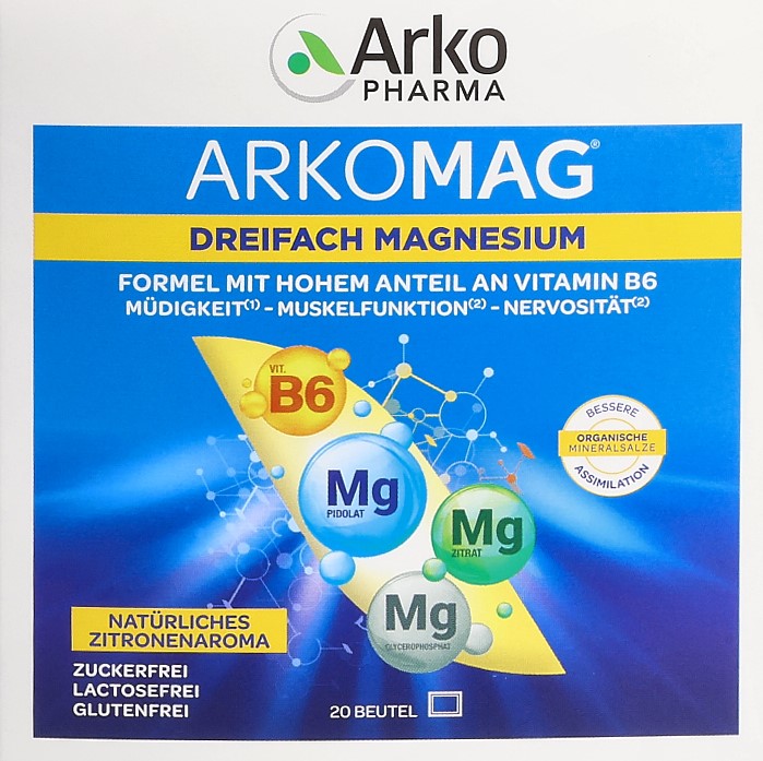 ARKOMAG triple magnésium sach 20 pce