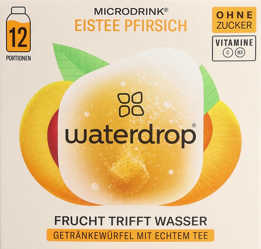 WATERDROP thé froid pêche ss box 25.2 g