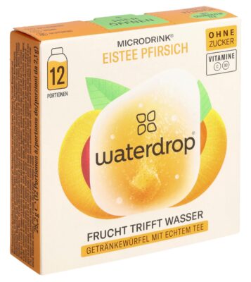 WATERDROP thé froid pêche ss box 25.2 g