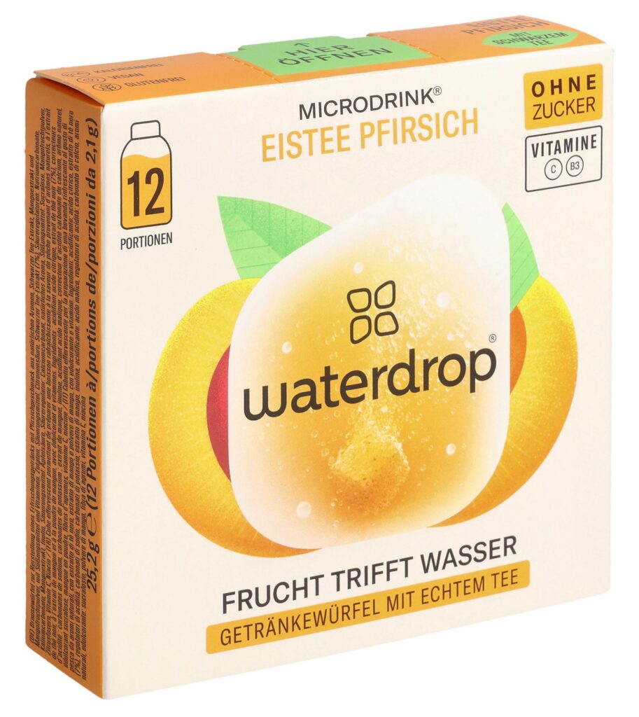 WATERDROP thé froid pêche ss box 25.2 g