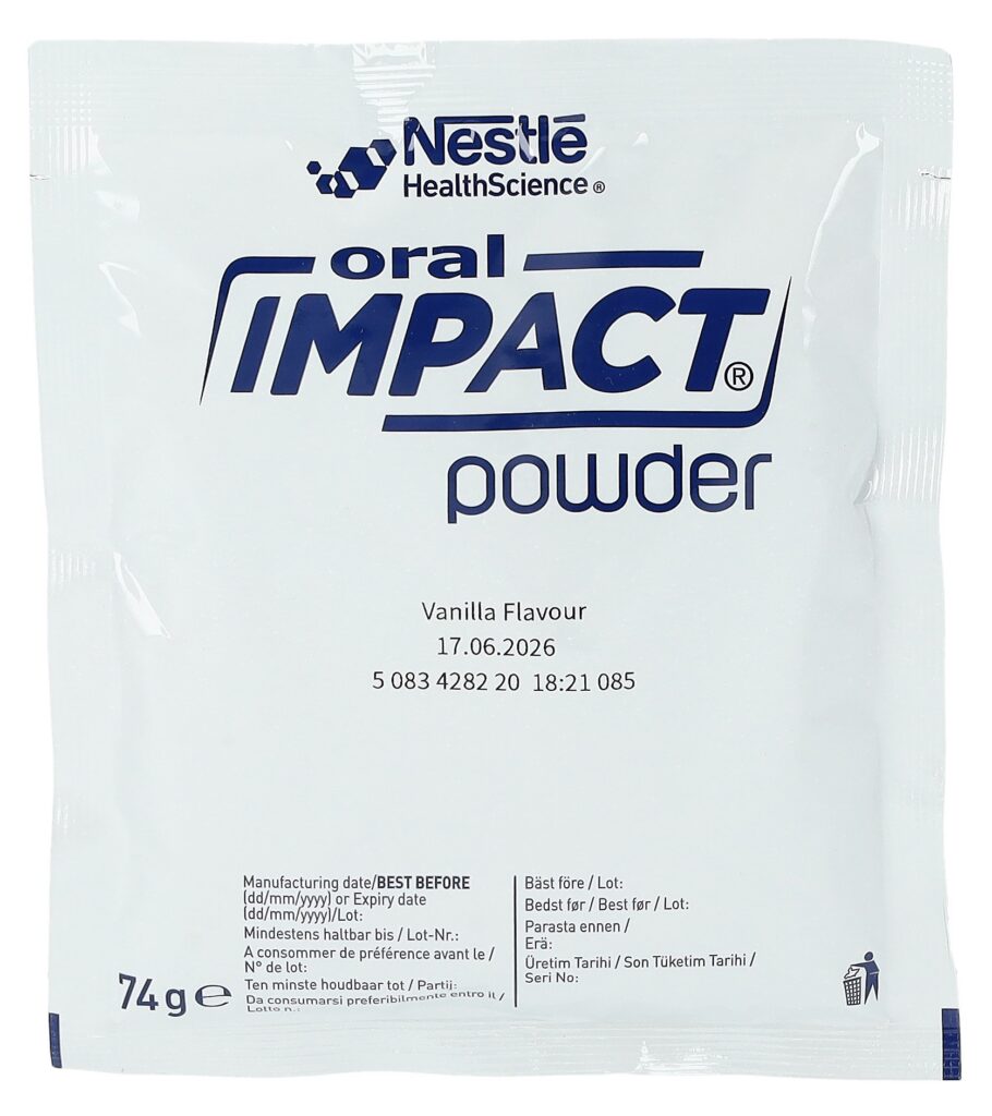 IMPACT ORAL immunonutrition pdr vanille 5 x 74 g