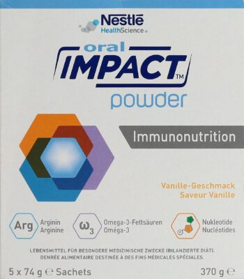 IMPACT ORAL immunonutrition pdr vanille 5 x 74 g