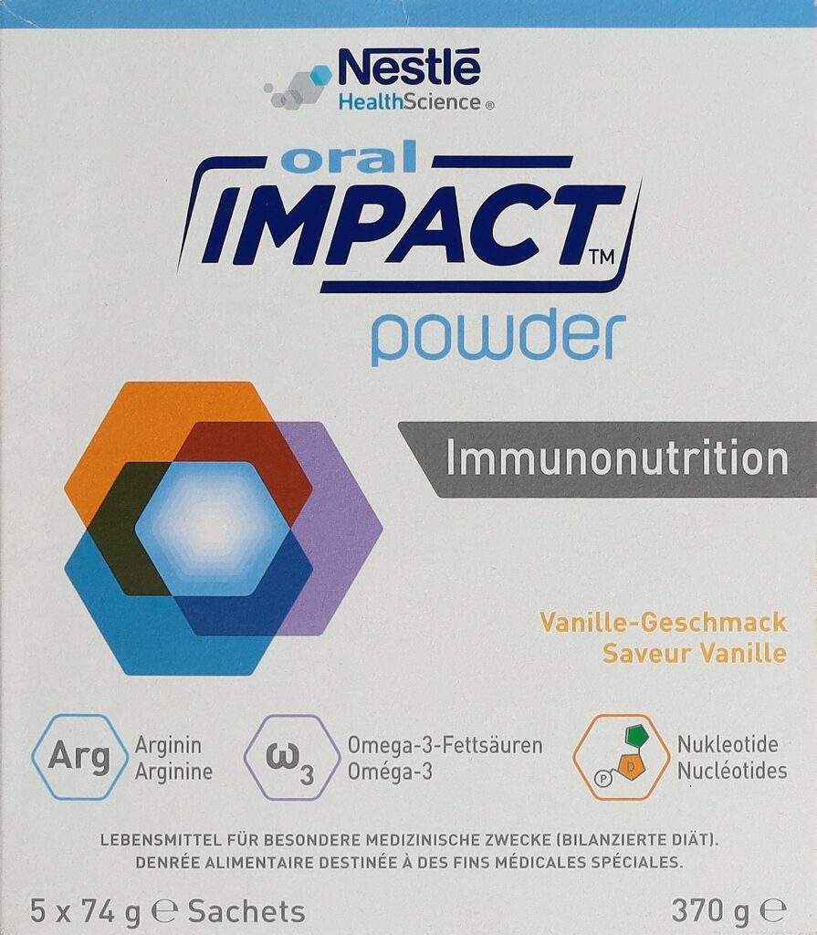 IMPACT ORAL immunonutrition pdr vanille 5 x 74 g