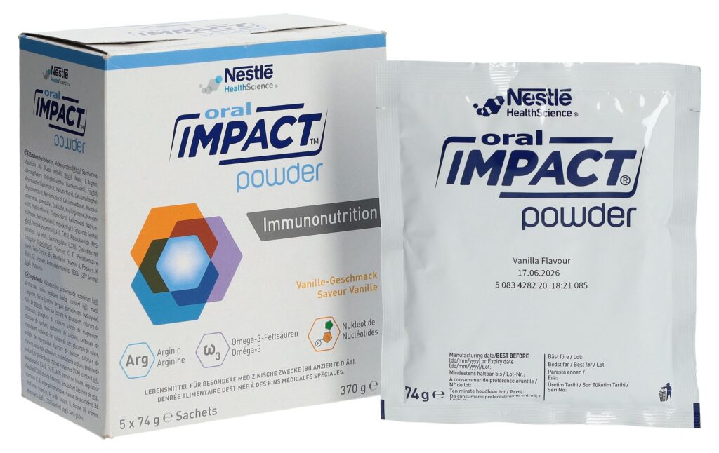 IMPACT ORAL immunonutrition pdr vanille 5 x 74 g