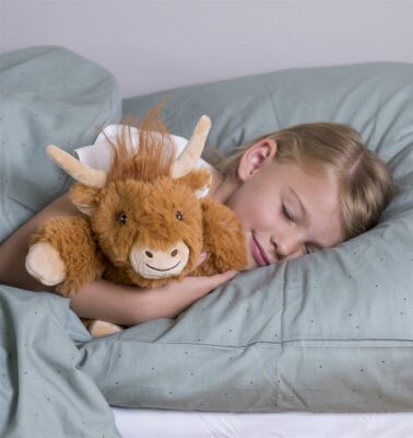 WARMIES peluche réchauffante vache highland