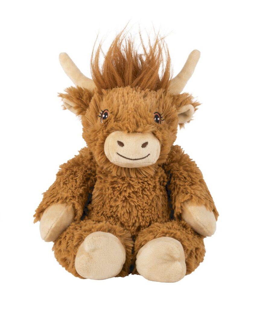 WARMIES peluche réchauffante vache highland