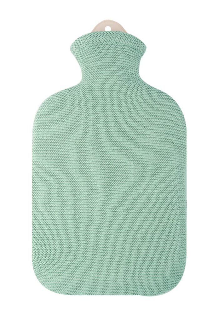 SÄNGER bouillotte housse tricot 2l vert menthe