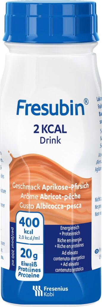 FRESUBIN 2 kcal DRINK abricot-pêche 4 fl 200 ml