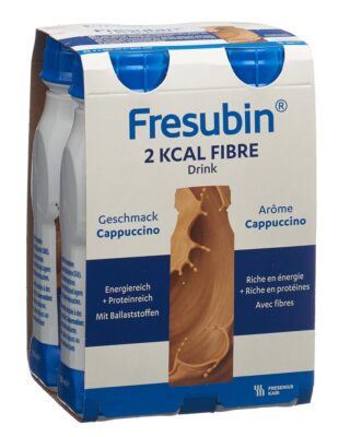 FRESUBIN 2 kcal Fibre DRINK cappuccino 4 fl 200 ml