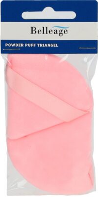 BELLEAGE powder puff triangle moyen (duo) 2 pce